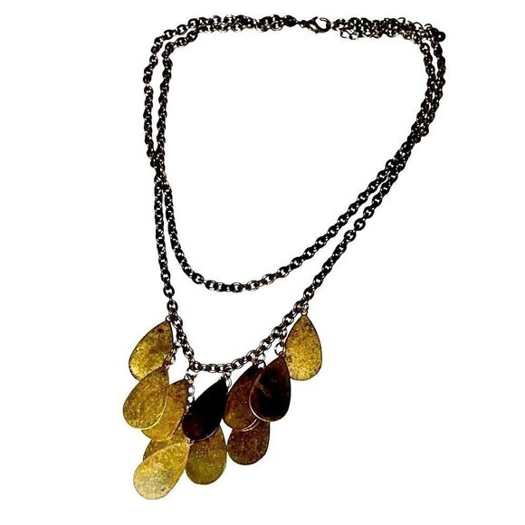 Philippe Audibert Vintage Golden Leaf Necklace - Picture 10 of 11